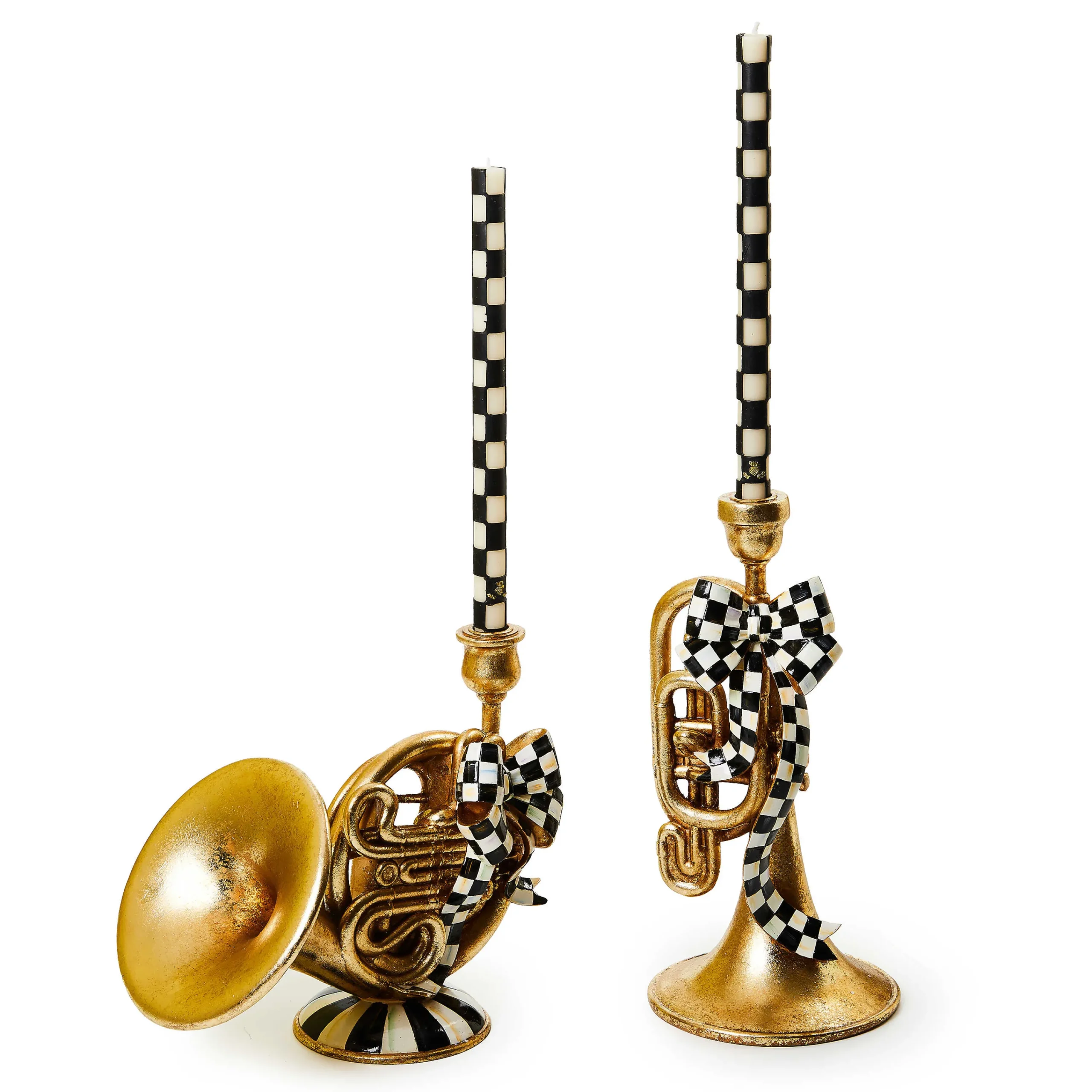 MacKenzie-Childs Holiday|Candles & Fragrances<Emerald Luxe French Horn Candle Holder