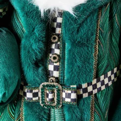 MacKenzie-Childs Holiday|Room Accents<Emerald Luxe Large Santa with Gifts