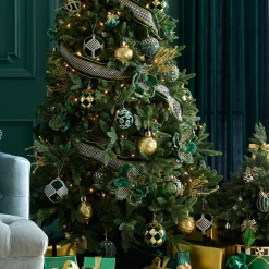 MacKenzie-Childs Finishing Touches<Emerald Luxe Magnolia Clip