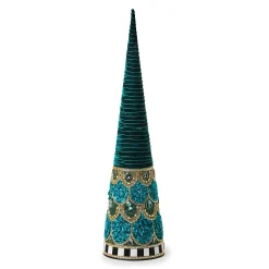MacKenzie-Childs Room Accents<Emerald Luxe Medium Beaded Cone Tree