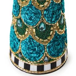 MacKenzie-Childs Room Accents<Emerald Luxe Medium Beaded Cone Tree