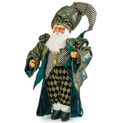 MacKenzie-Childs Holiday|Room Accents<Emerald Luxe Santa