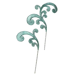MacKenzie-Childs Greenery & Florals<Emerald Luxe Scroll Picks, Set of 2