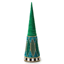 MacKenzie-Childs Room Accents<Emerald Luxe Small Beaded Cone Tree