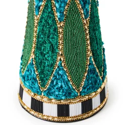 MacKenzie-Childs Room Accents<Emerald Luxe Small Beaded Cone Tree