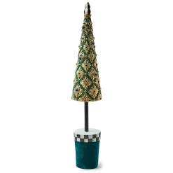 MacKenzie-Childs Holiday|Room Accents<Emerald Luxe Small Jeweled Tree