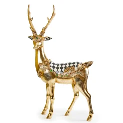 MacKenzie-Childs Room Accents<Emerald Luxe Standing Gold Deer