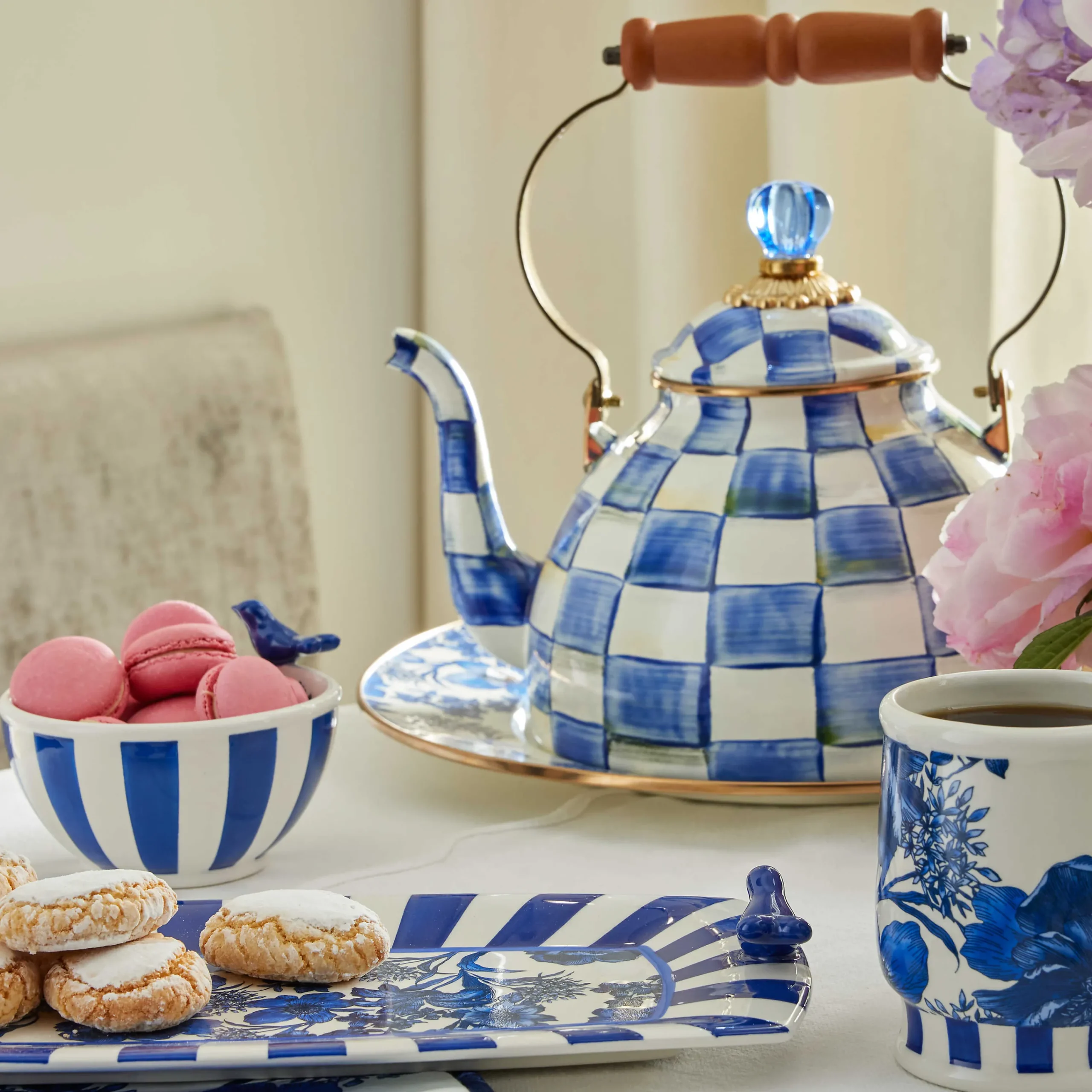 MacKenzie-Childs Spring|Serveware<English Garden Bowl