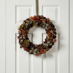 MacKenzie-Childs The Fall Shop|Greenery & Florals<Fall On The Farm Pinecone Wreath
