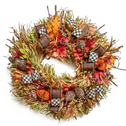 MacKenzie-Childs The Fall Shop|Greenery & Florals<Fall On The Farm Wreath