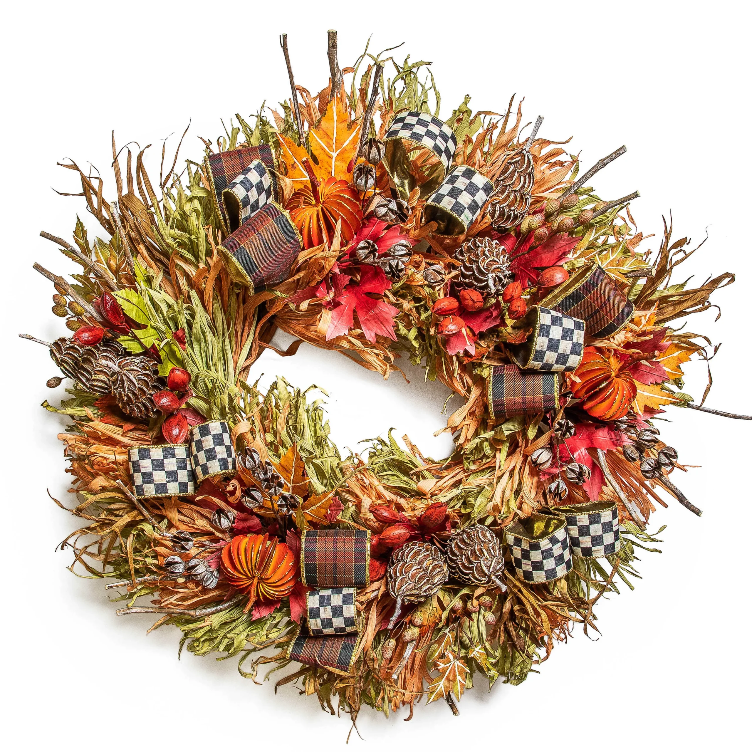 MacKenzie-Childs The Fall Shop|Greenery & Florals<Fall On The Farm Wreath