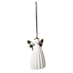 MacKenzie-Childs Holiday<Farmhouse Angel Bell Ornament