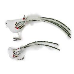 MacKenzie-Childs Decor Sets|Finishing Touches<Farmhouse Holiday Bird Clips, Set of 2