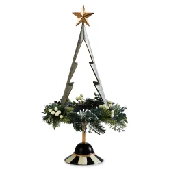 MacKenzie-Childs Greenery & Florals|Room Accents<Farmhouse Holiday Galvanized Tabletop Tree