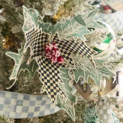 MacKenzie-Childs Finishing Touches<Farmhouse Holiday Holly Clip