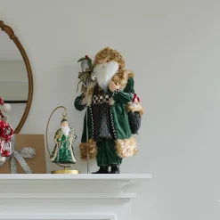 MacKenzie-Childs Holiday|Room Accents<Farmhouse Holiday Santa with Staff