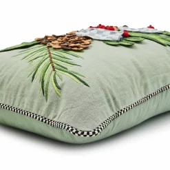 MacKenzie-Childs Pillows, Throws, & Cushions<Farmhouse Holly Holiday Lumbar Pillow