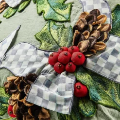 MacKenzie-Childs Pillows, Throws, & Cushions<Farmhouse Holly Holiday Throw Pillow