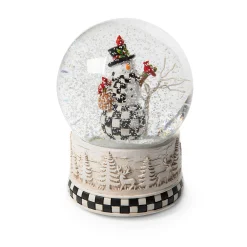 MacKenzie-Childs Holiday|Room Accents<Farmhouse Snowman Snow Globe