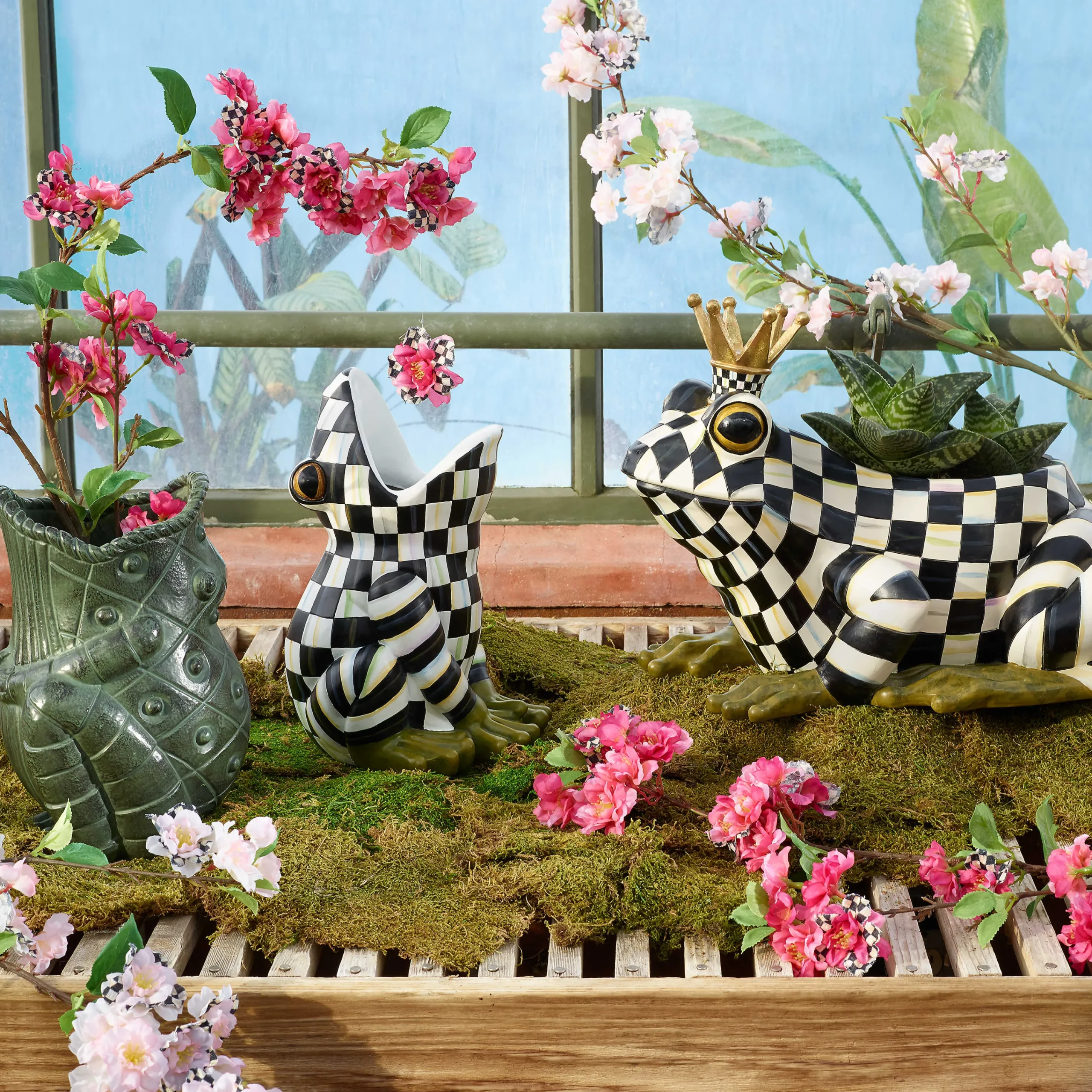 MacKenzie-Childs Outdoor<Fergal the Frog Planter