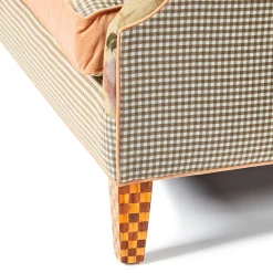 MacKenzie-Childs Living Room<Field Study Floral  Gingham Sofa