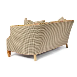 MacKenzie-Childs Living Room<Field Study Floral  Gingham Sofa