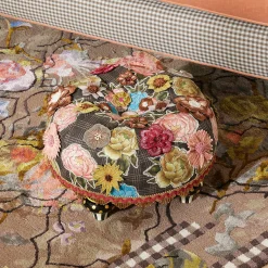 MacKenzie-Childs Living Room<Field Study Floral Tufted Footstool