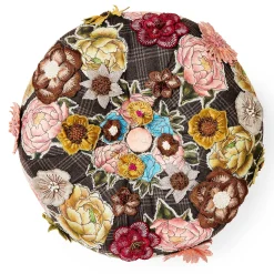 MacKenzie-Childs Living Room<Field Study Floral Tufted Footstool