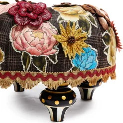 MacKenzie-Childs Living Room<Field Study Floral Tufted Footstool