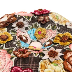 MacKenzie-Childs Living Room<Field Study Floral Tufted Footstool