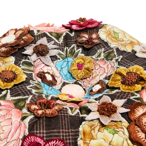 MacKenzie-Childs Living Room<Field Study Floral Tufted Footstool