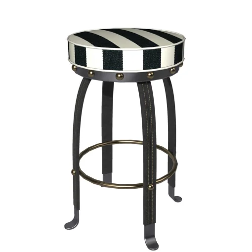 MacKenzie-Childs Dining Room & Kitchen<Flatiron Black Stripe Bar Stool