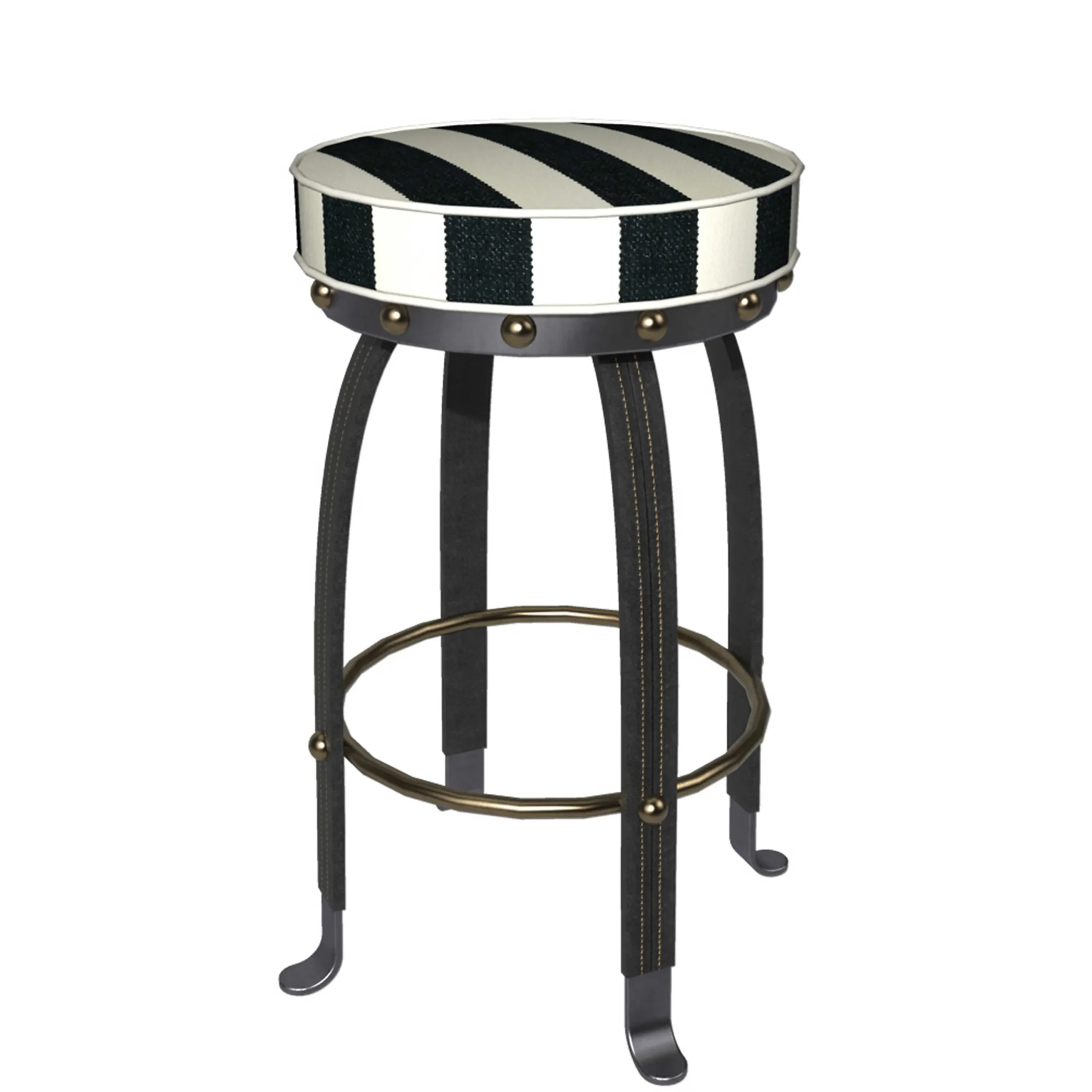 MacKenzie-Childs Dining Room & Kitchen<Flatiron Black Stripe Bar Stool