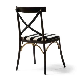 MacKenzie-Childs Dining Room & Kitchen<Flatiron Black Stripe Dining Chair