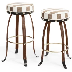MacKenzie-Childs Dining Room & Kitchen<Flatiron Brown Stripe Counter Stool