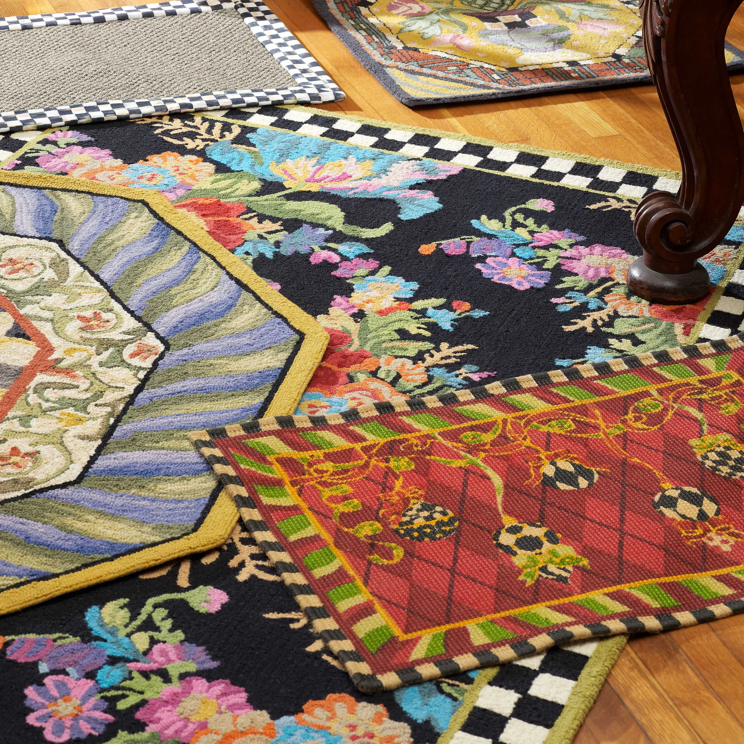 MacKenzie-Childs Rugs<Flower Market 5' x 8' Rug