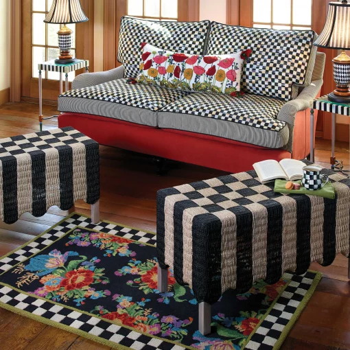 MacKenzie-Childs Rugs<Flower Market 5' x 8' Rug