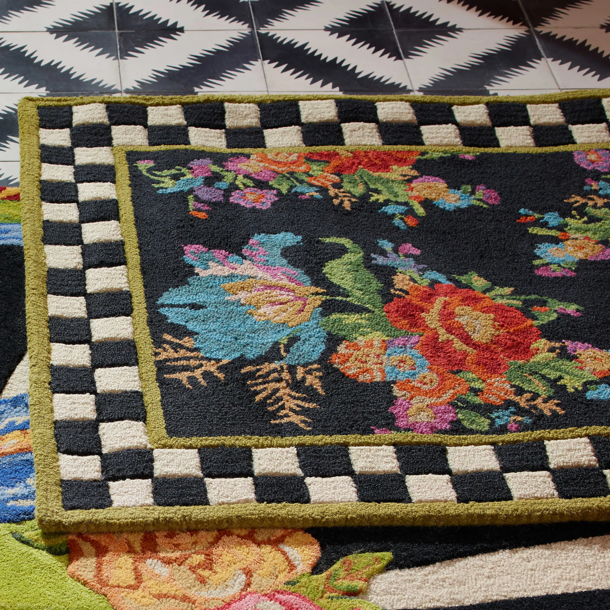 MacKenzie-Childs Rugs<Flower Market 3' x 5' Rug