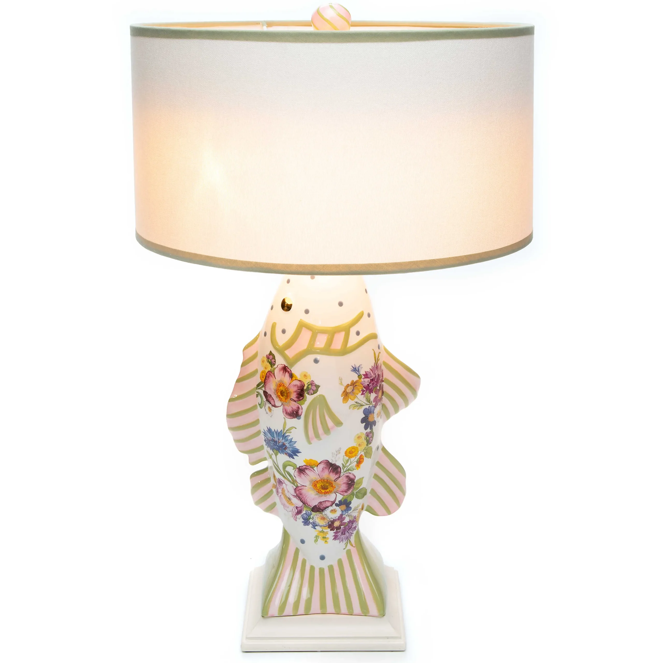 MacKenzie-Childs Lighting<Flower Market Fish Table Lamp
