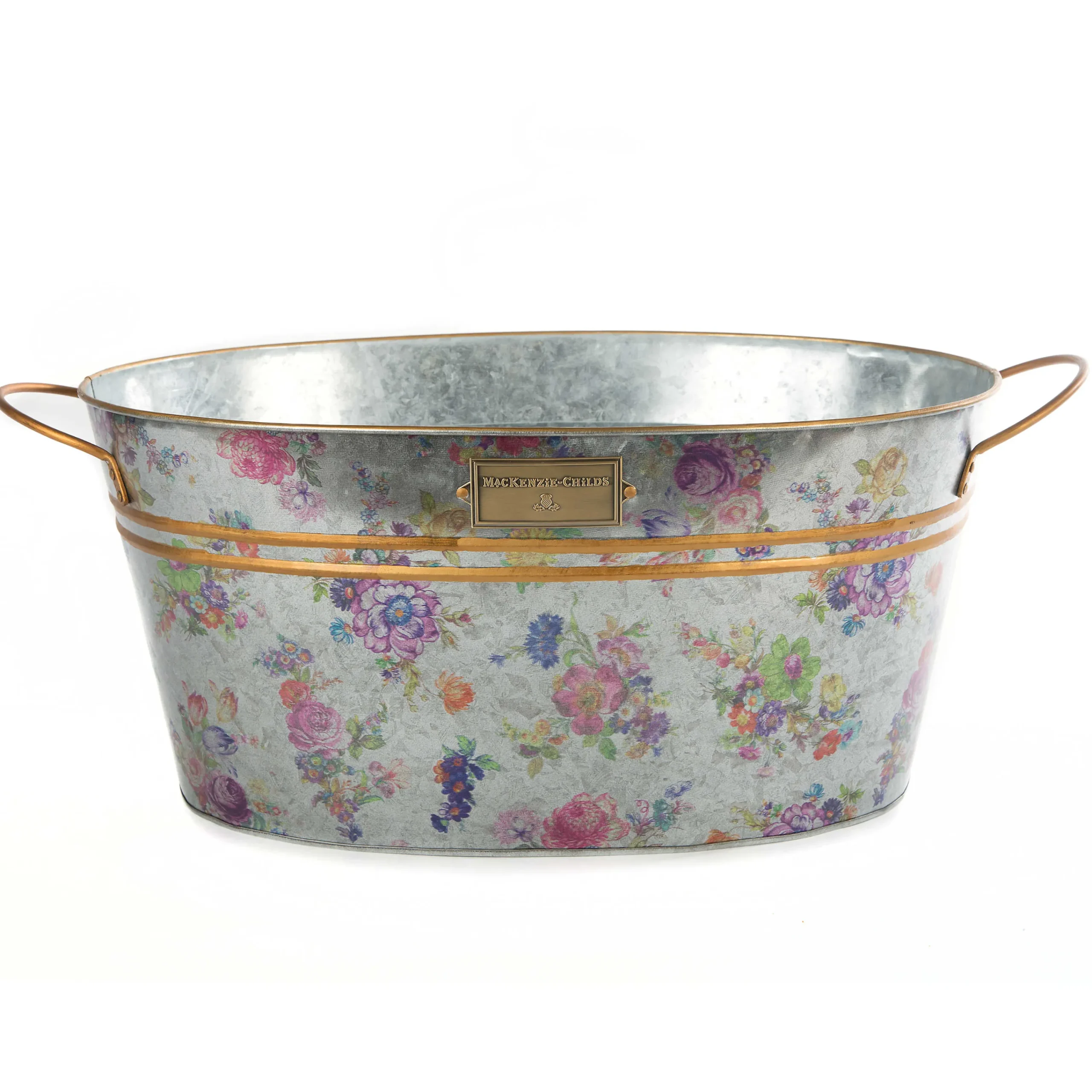 MacKenzie-Childs Outdoor|Bar Entertaining<Flower Market Galvanized Beverage Bucket