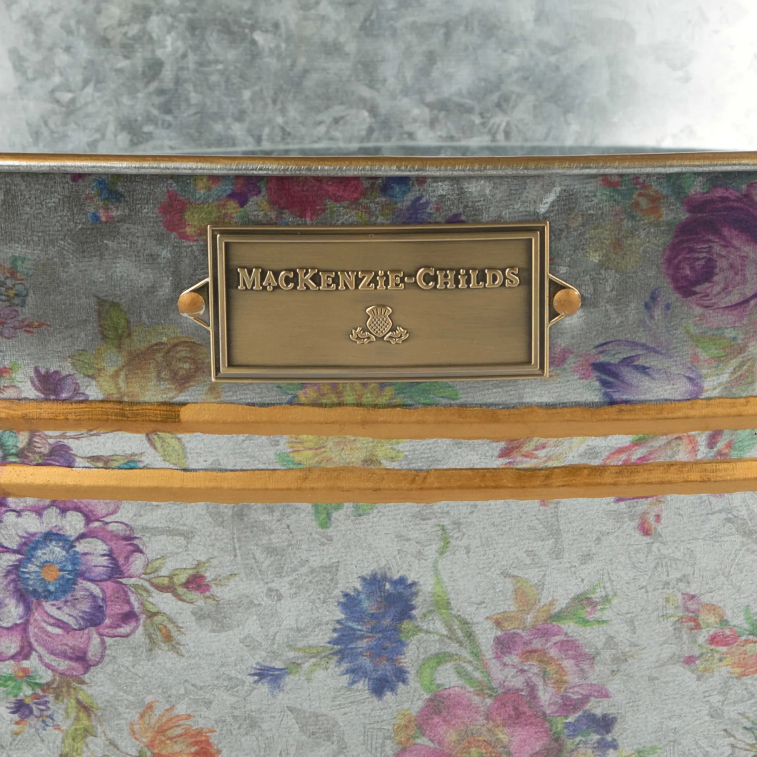 MacKenzie-Childs Outdoor|Bar Entertaining<Flower Market Galvanized Beverage Bucket