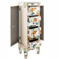 MacKenzie-Childs Storage Furniture|Room Accents<Flower Market Reflections Standing Jewelry Armoire