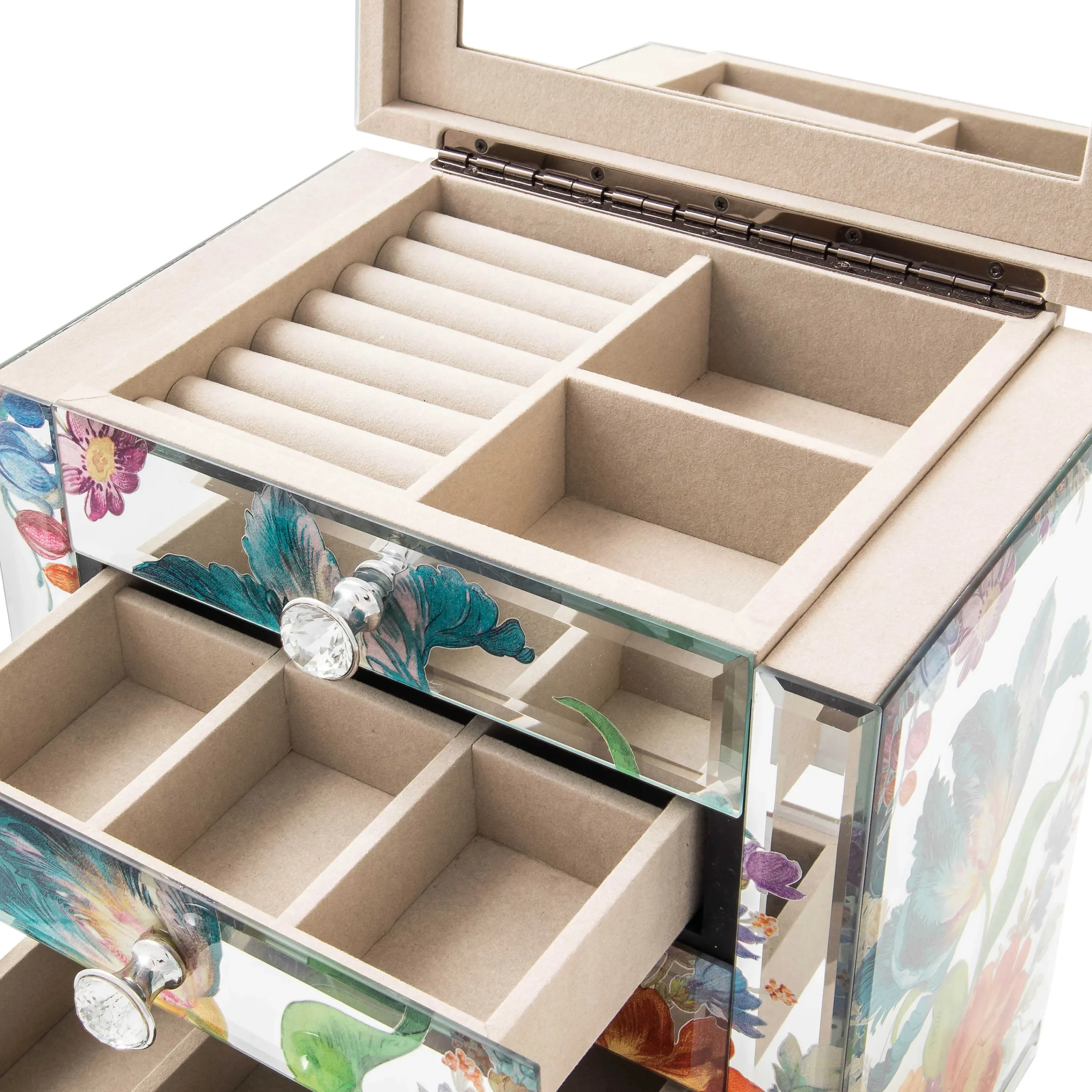 MacKenzie-Childs Room Accents<Flower Market Reflections Jewelry Armoire