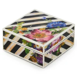MacKenzie-Childs Room Accents<Flower Market Silver Plated Trinket Box