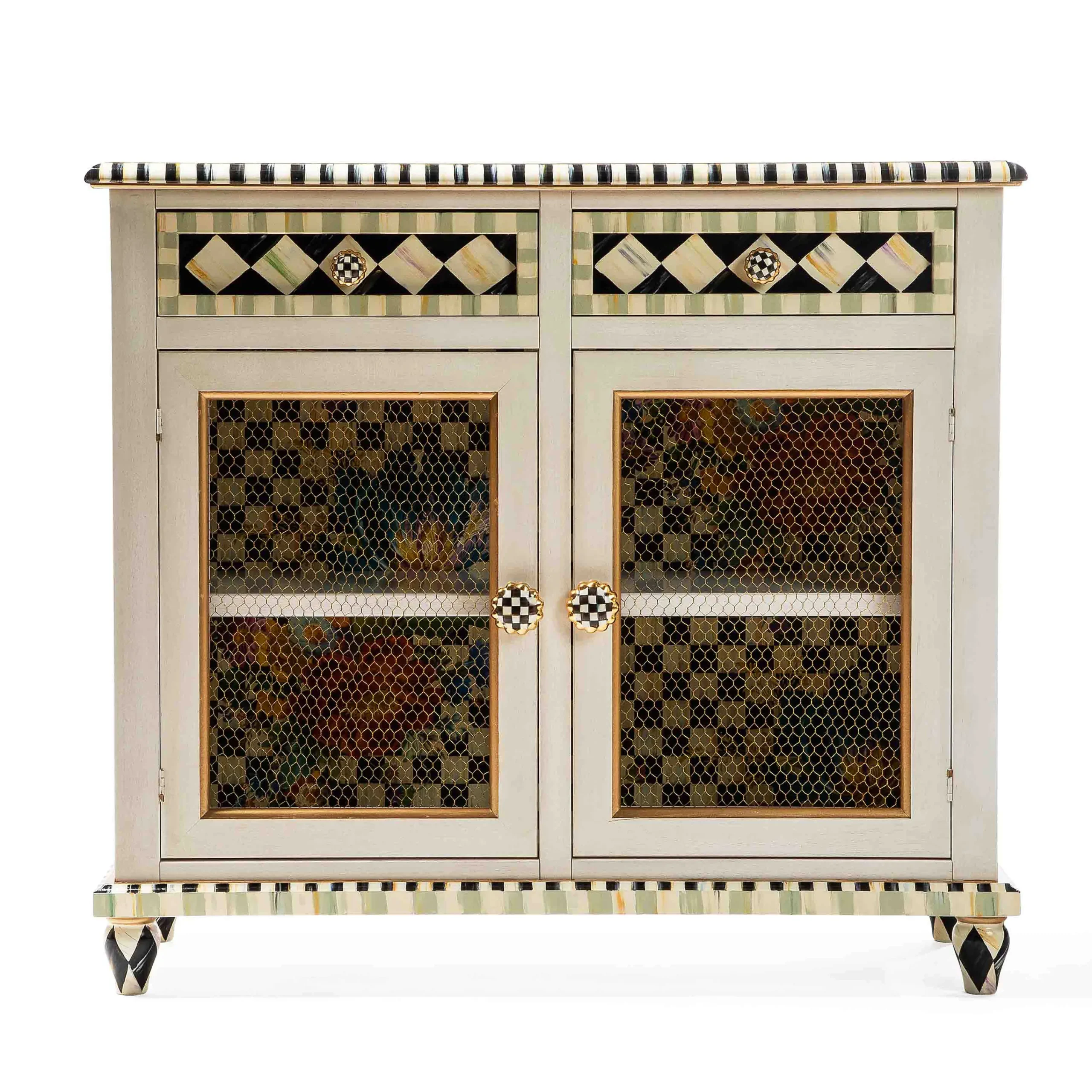 MacKenzie-Childs Living Room<Flower Market Small Cabinet