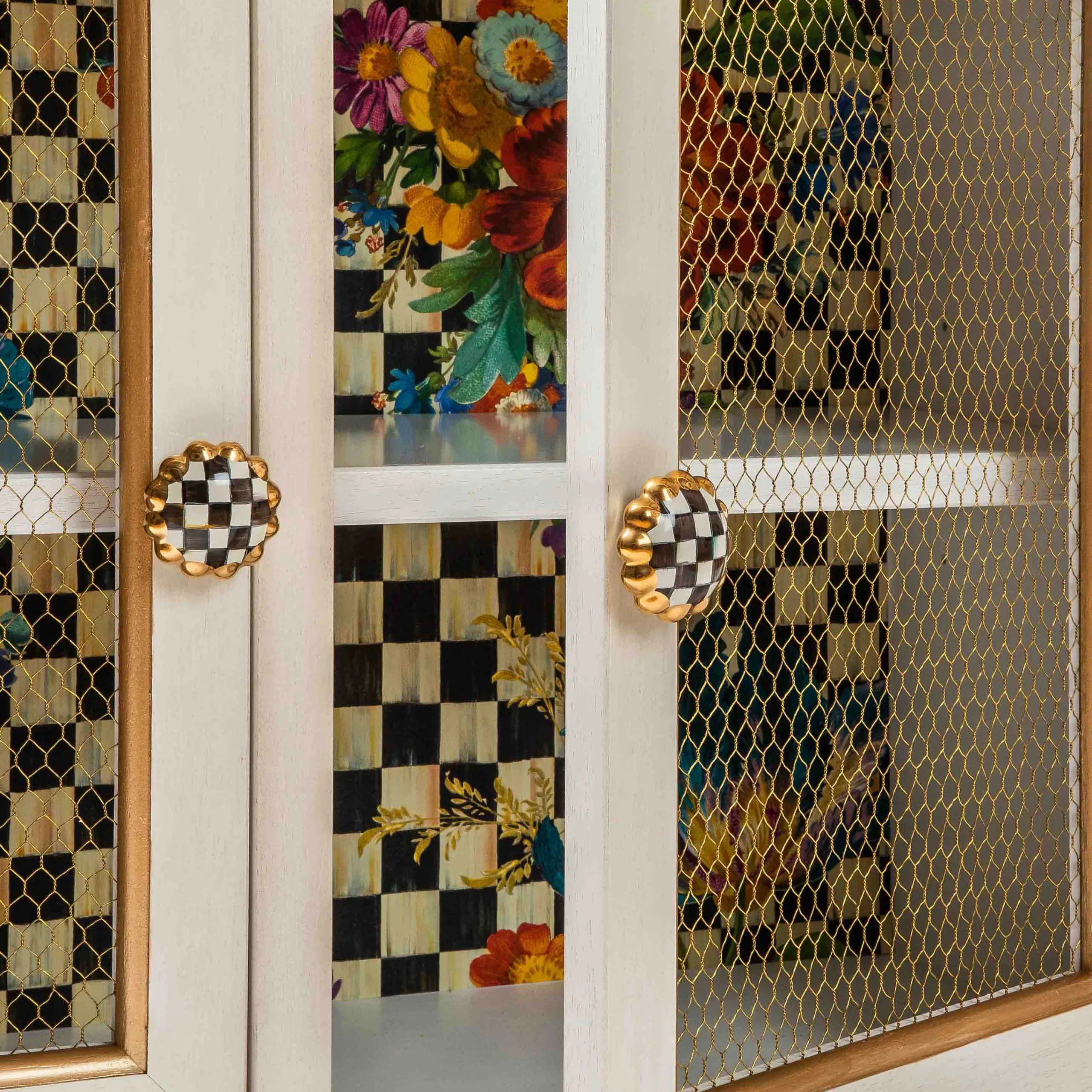 MacKenzie-Childs Living Room<Flower Market Small Cabinet