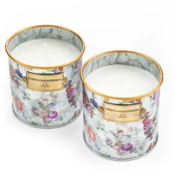 MacKenzie-Childs Candles & Fragrances|Outdoor<Flower Market Small Citronella Candles, Set of 2