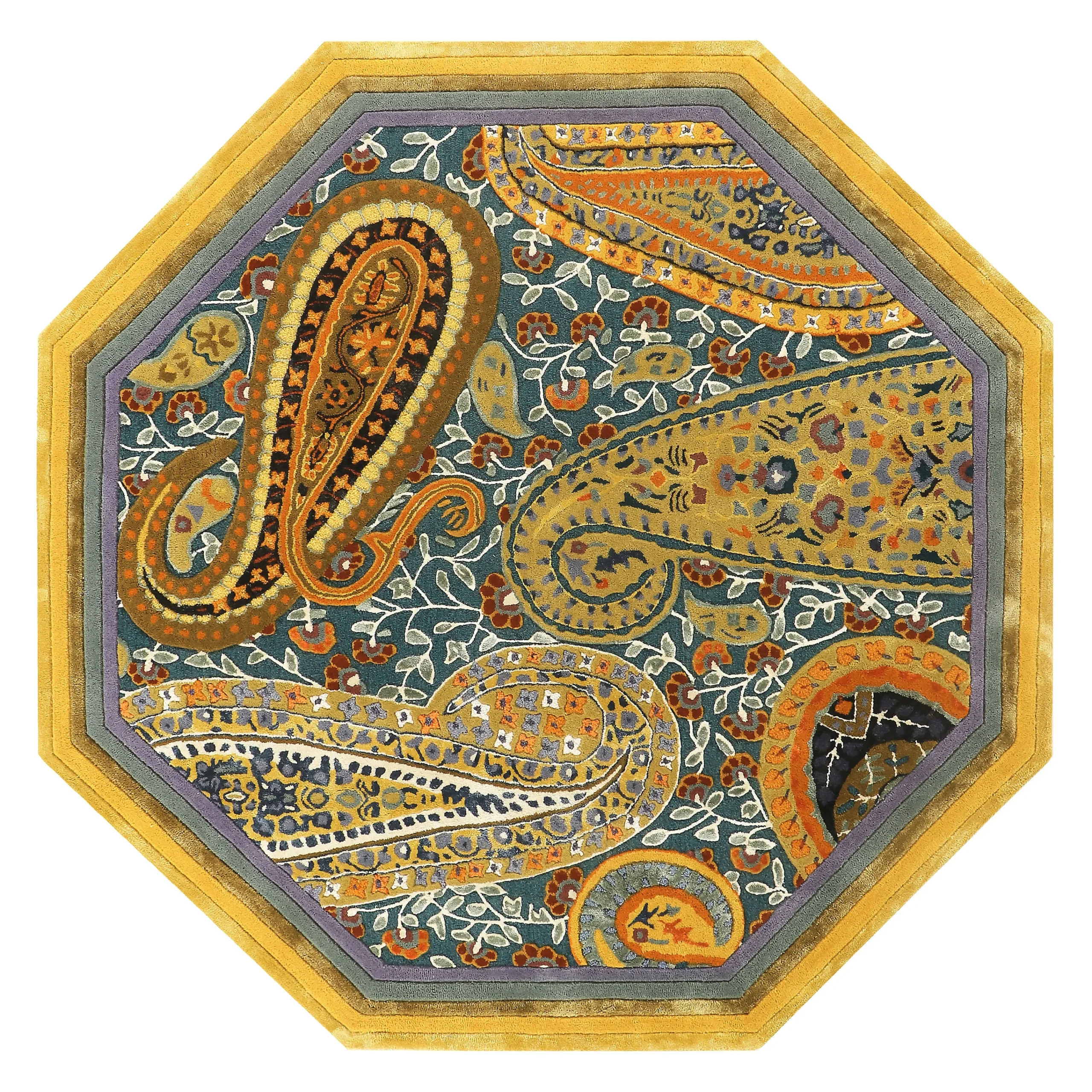 MacKenzie-Childs Rugs<Forever Paisley 6' Octagon Rug
