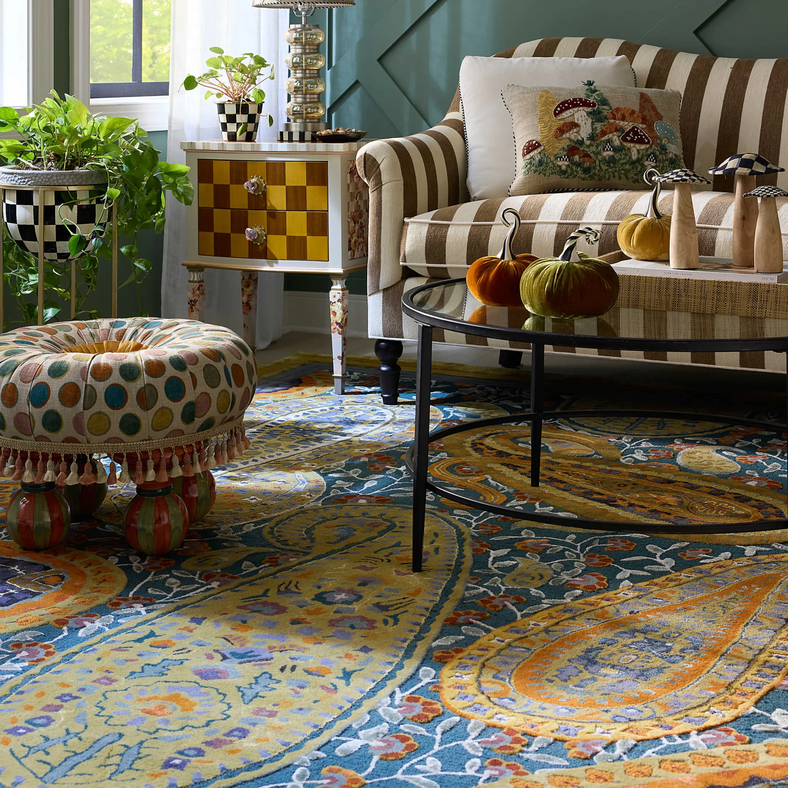 MacKenzie-Childs Rugs<Forever Paisley 8' x 10' Rug