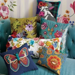 MacKenzie-Childs Pillows, Throws, & Cushions<Frida Cowlo Throw Pillow